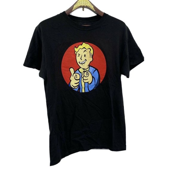 Fallout Shirt Size Small T-Shirt Bethesda Vault Boy Video Game Black - Picture 1 of 4